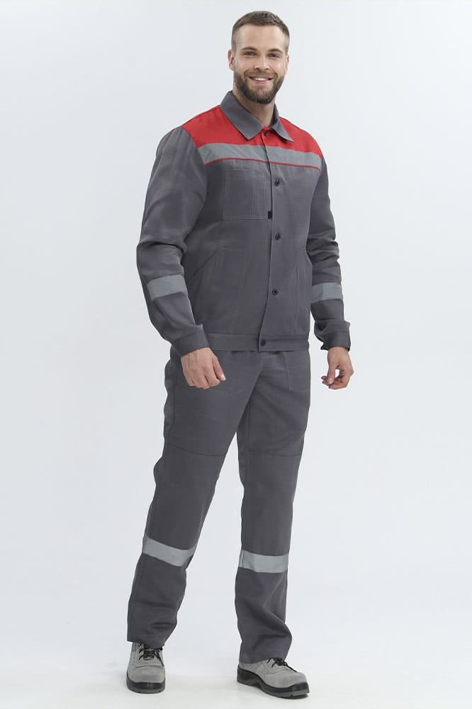 Костюм Легион-2 СОП (тк.Смесовая,210) п/к, т.серый/красный
