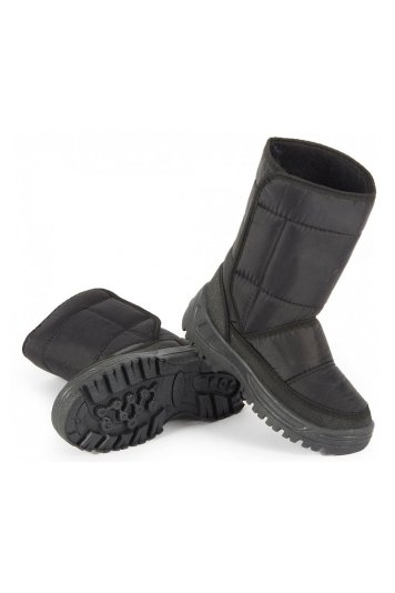 Сапоги мужские Дутые ПВХ, черный