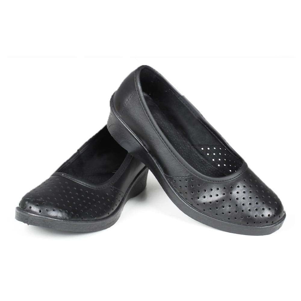 Туфли женские нат. кожа Эмануэла ПВХ ALMI (арт. 6813-00101), черный