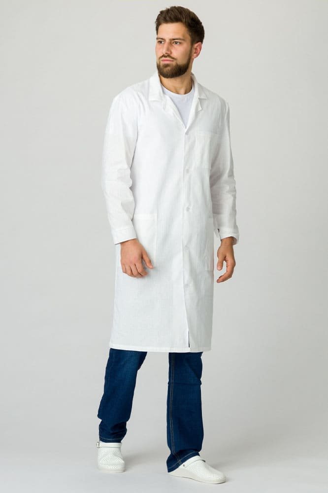 Халат мужской (тк.Бязь,145), белый