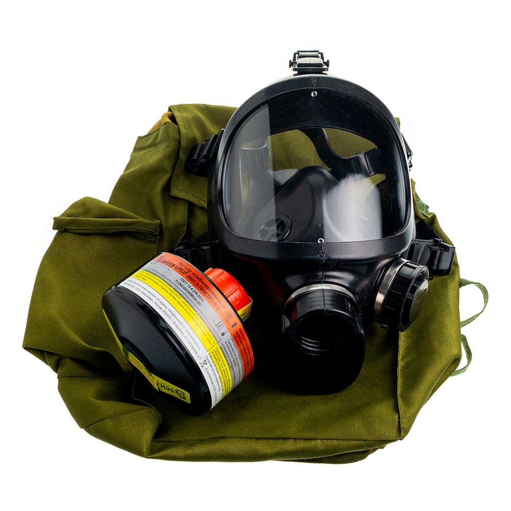 Противогаз промышленный Бриз-3301 (ППФ) А1В1Е1Р1 R D с маской ППМ-88
