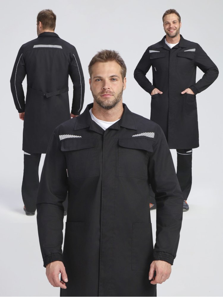 Халат ProfLineSpecialist (тк.Смесовая,240), черный