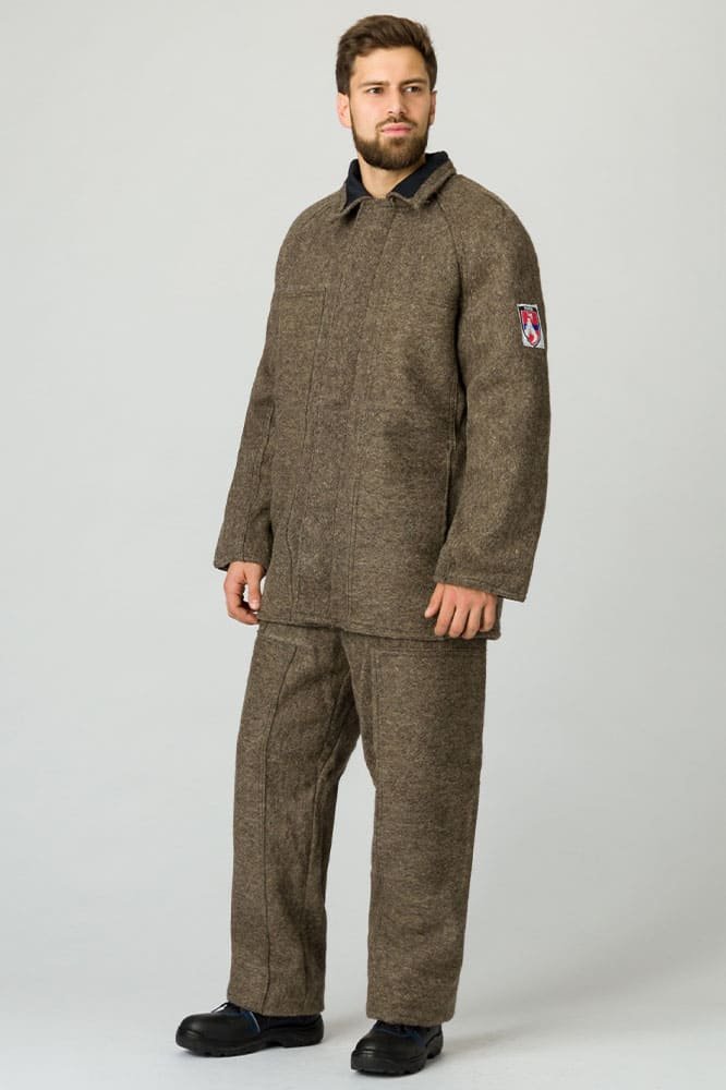 Костюм суконный ОП (тк.Сукно,680), коричневый