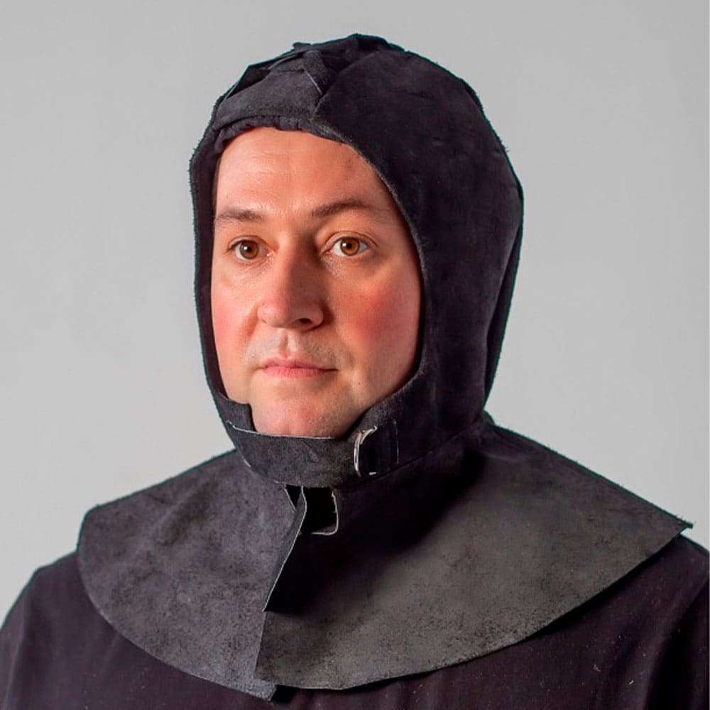 Подшлемник спилковый, черный