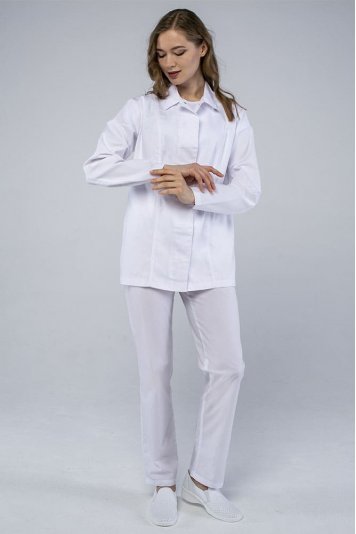 Брюки женские ХАССП-Премиум (тк.Оптима,160), белый