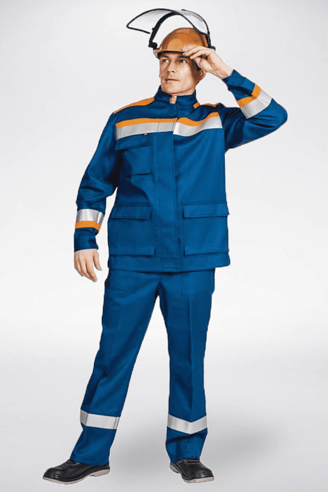 Костюм летний Энергия-Б (35,2 кал.), т.синий/оранжевый