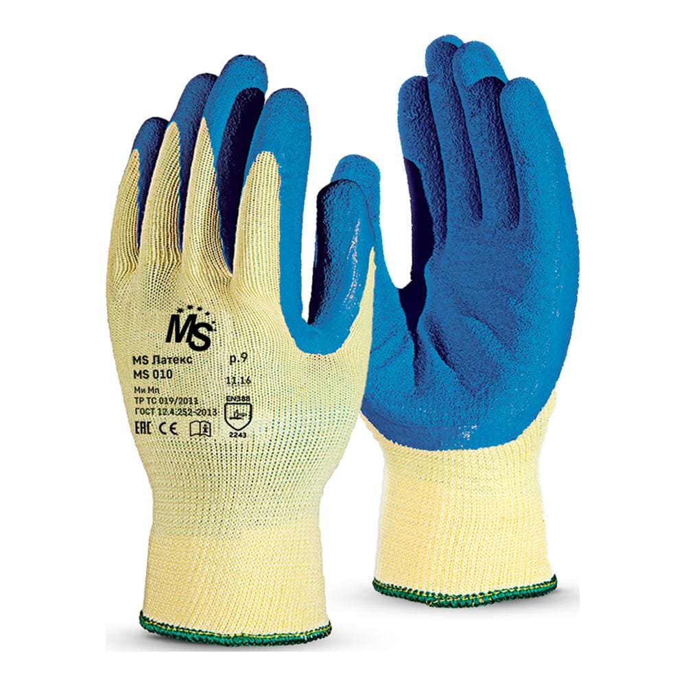 Перчатки Manipula Specialist® MS Латекс (хлопок/полиэфир+латекс), MS 010/MS-141