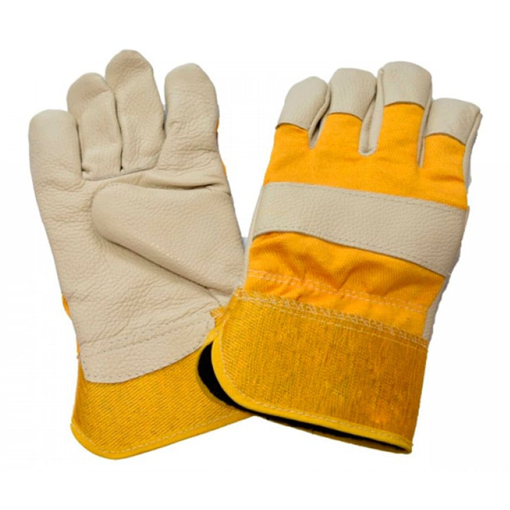 Перчатки кожаные(иск.) комбинированные