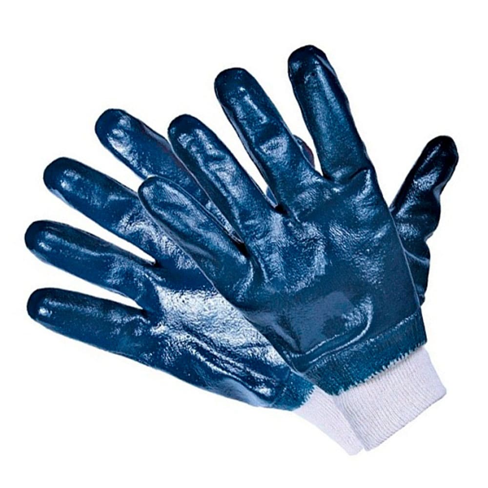 Перчатки нитриловые полный облив манжет резинка