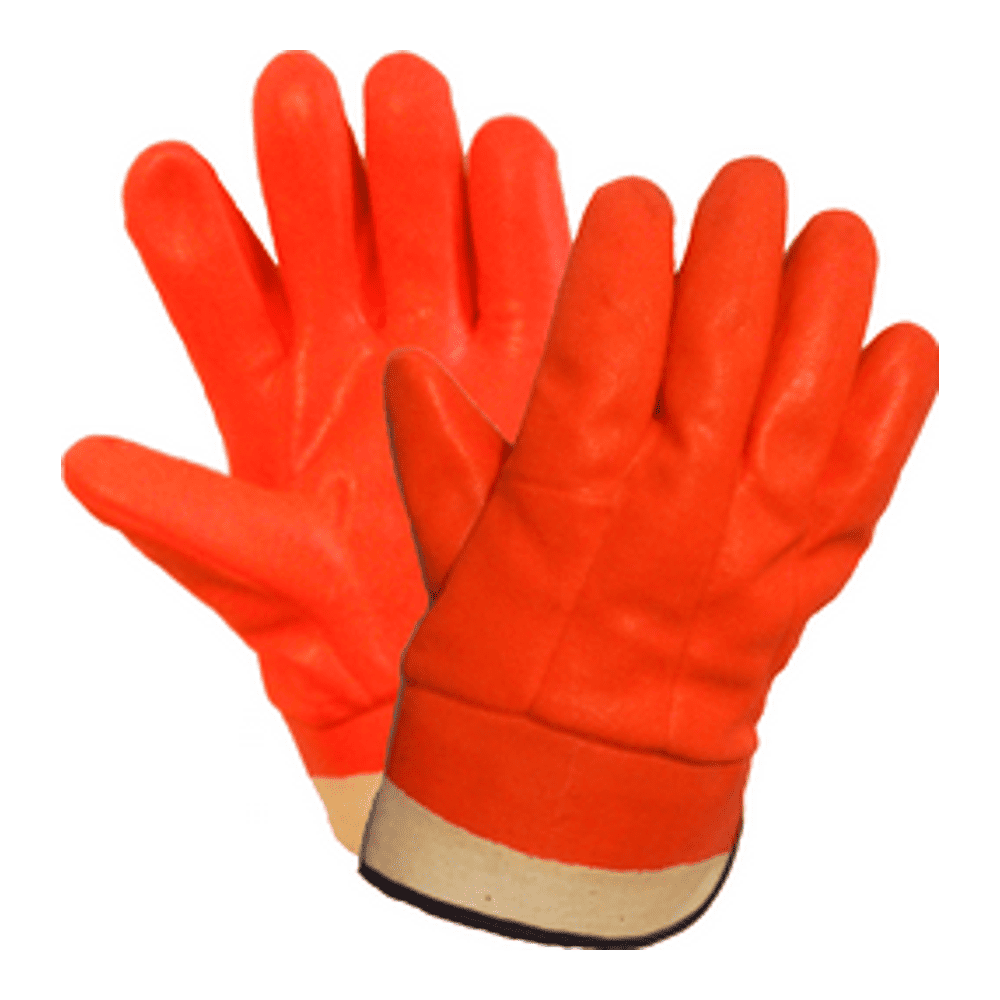 Перчатки Пламя МБС морозоустойчивые полный облив ПВХ манжет крага