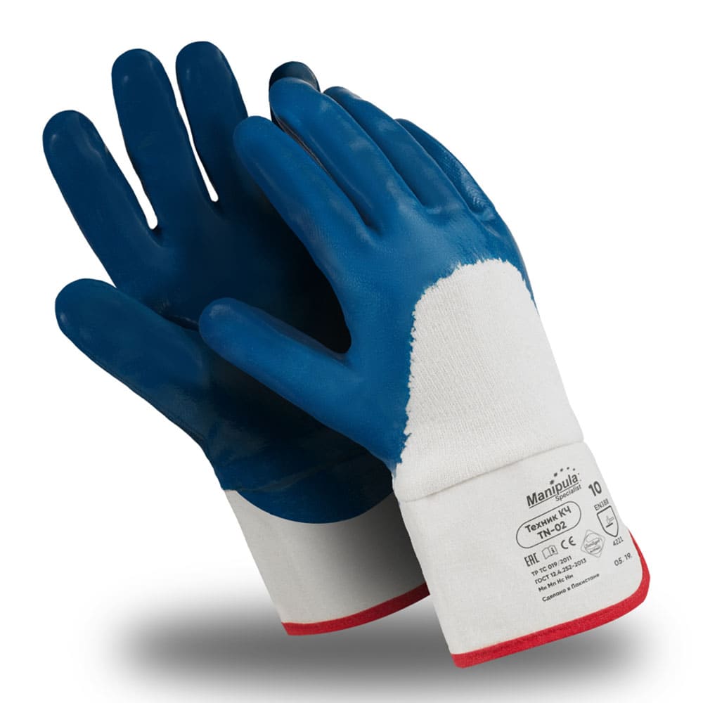 Перчатки Manipula Specialist® Техник КЧ (джерси+нитрил), TN-02/MG-225