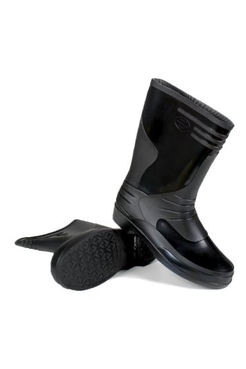 Сапоги женские ПВХ, черный