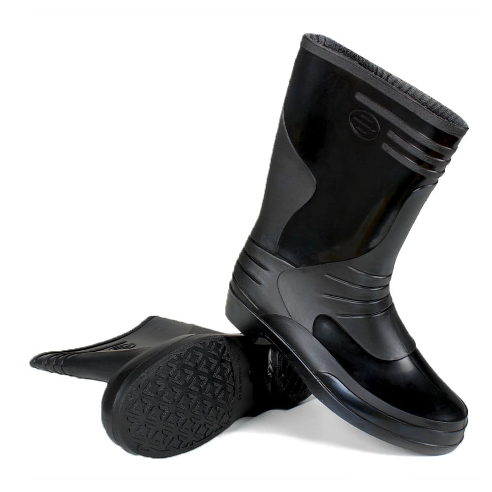 Сапоги женские ПВХ, черный