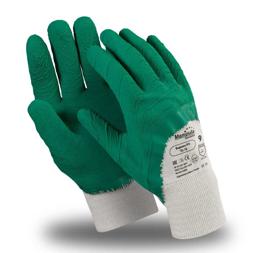 Перчатки Manipula Specialist® Бархан РЧ (интерлок+латекс), TL-12/MG-241