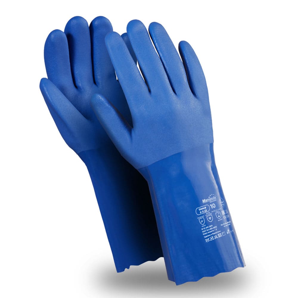 Перчатки Manipula Specialist® Шельф (интерлок+ПВХ 1,9мм), P-T-23/CG-981