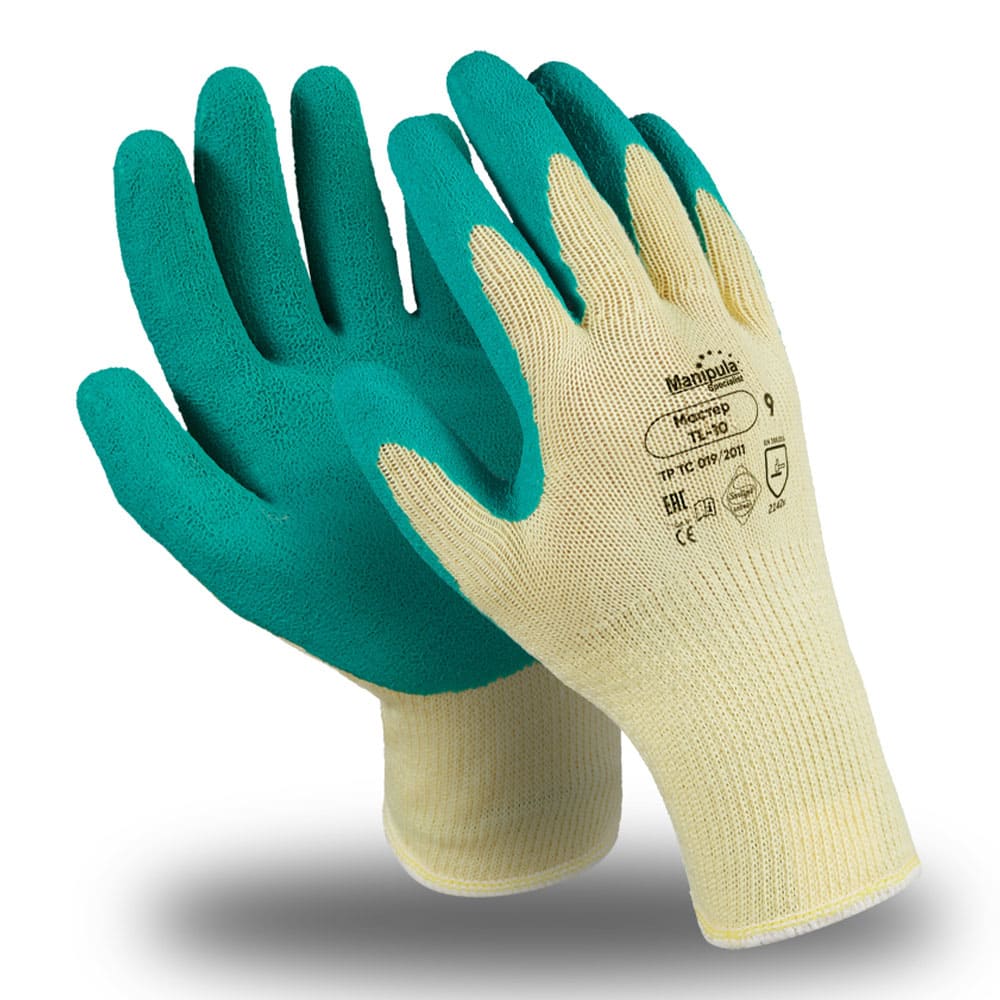 Перчатки Manipula Specialist® Мастер (хлопок/полиэфир+латекс), TL-10/MG-142