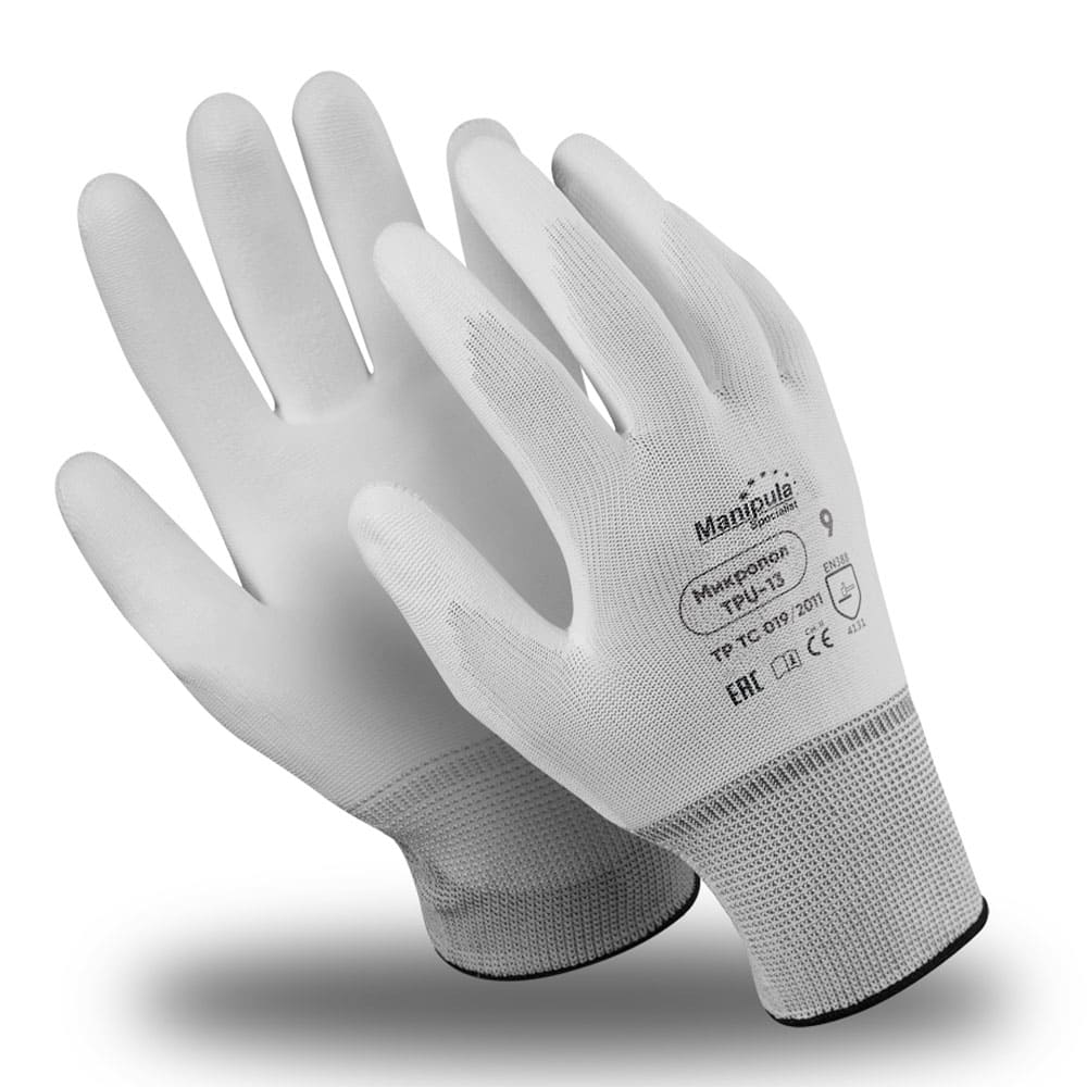 Перчатки Manipula Specialist® Микропол (нейлон+полиуретан), TPU-13/MG-162
