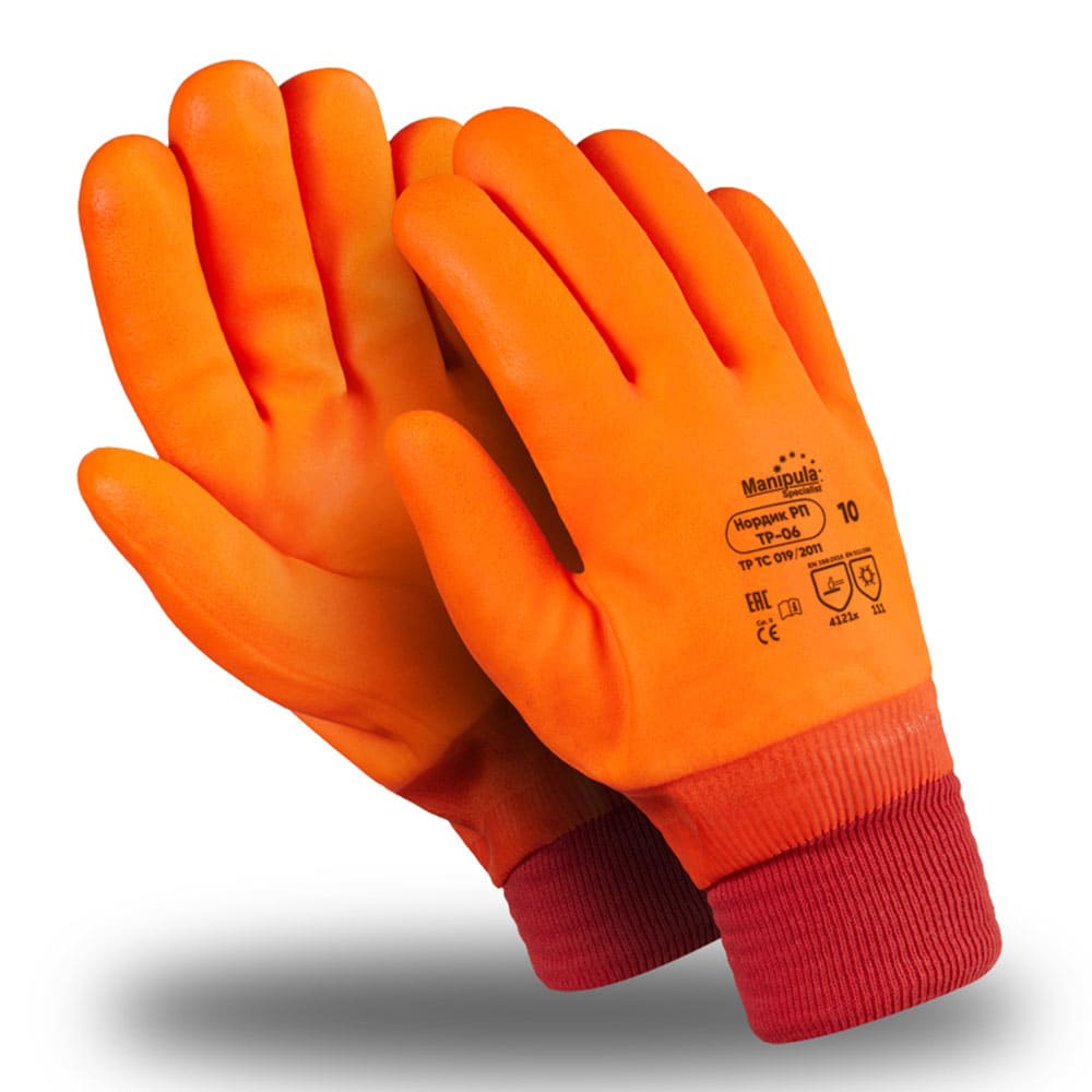 Перчатки Manipula Specialist® Нордик РП (джерси+пенополиуретан+ПВХ), TP-06/WG-784