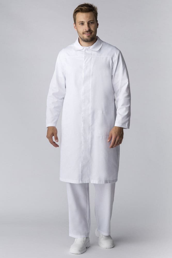 Халат мужской ХАССП-Премиум (тк.Оптима,160), белый