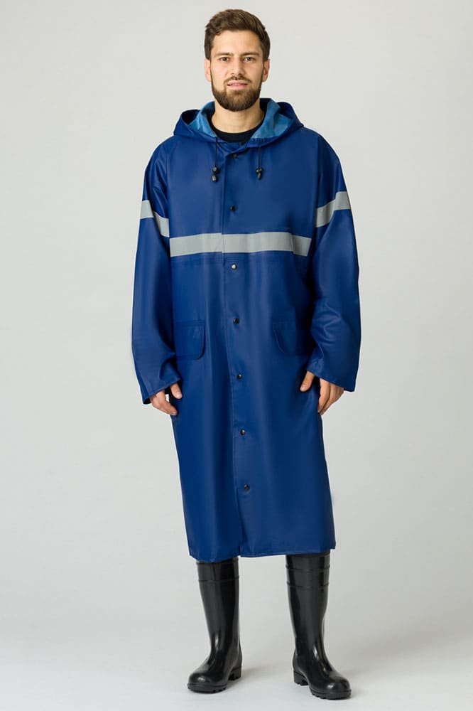 Плащ влагозащитный СОП (ПВХ,350), т.синий