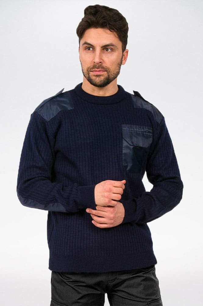 Свитер (джемпер) форменный усиленный, т.синий