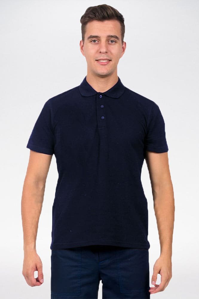 Рубашка-Поло NEW (тк.Трикотаж), т.синий