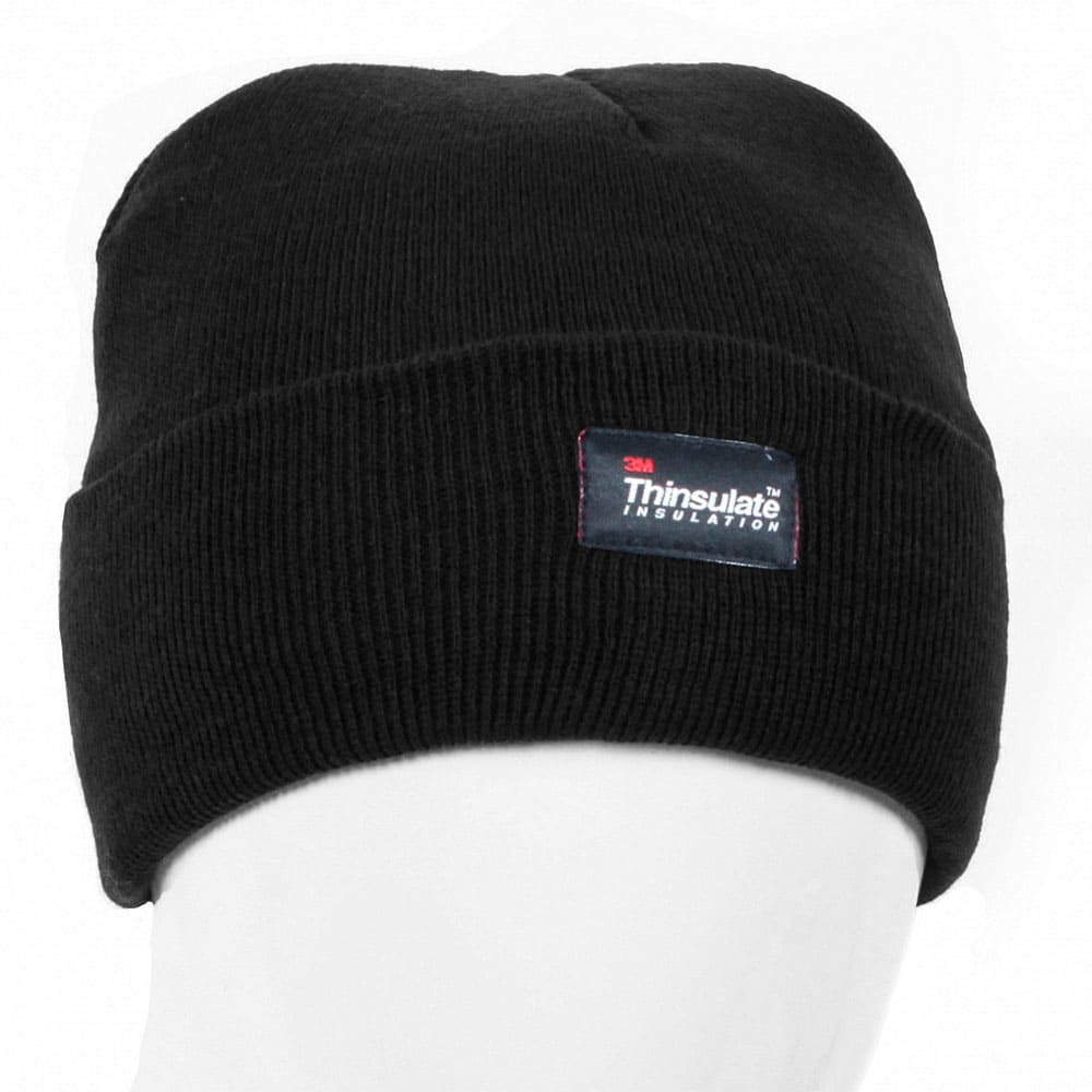 Шапка трикотажная двойная утепленная Север, черный