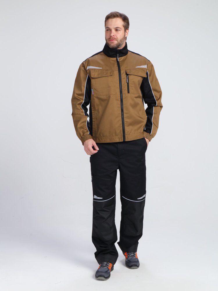 Костюм ProfLineSpecialist-2 (тк.Смесовая,240) п/к, бежевый/черный