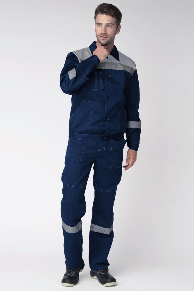 Костюм Легион-1 СОП CH (тк.Смесовая,210) брюки, т.синий/серый