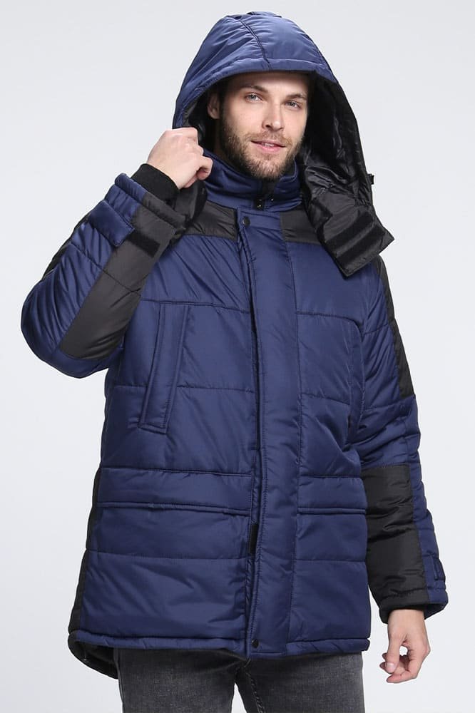 Куртка зимняя Европа CH (тк.Дюспо), т.синий/черный