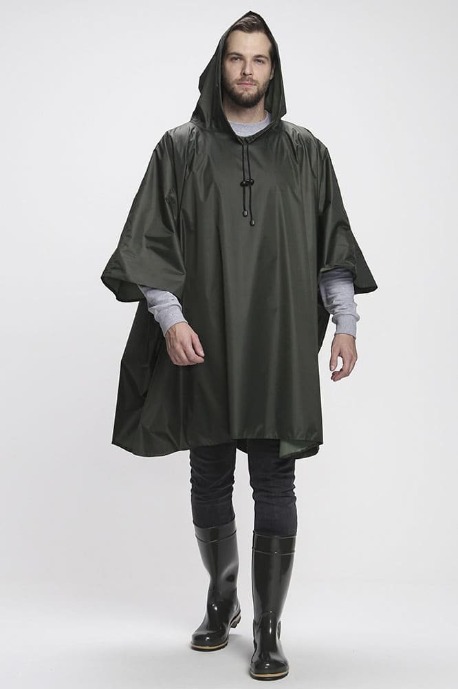 Плащ-пончо влагозащитный, хаки