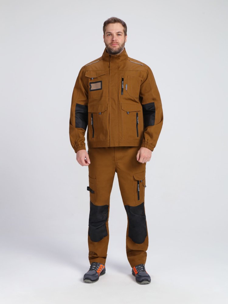 Костюм ProfLineSpecialist-2 (тк.РипСтоп,240) п/к, коричневый/черный