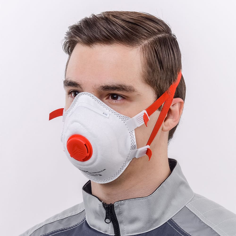 Респиратор чашеобразный DSK PRO 5512 НК с клапаном, FFP3 (10 шт)