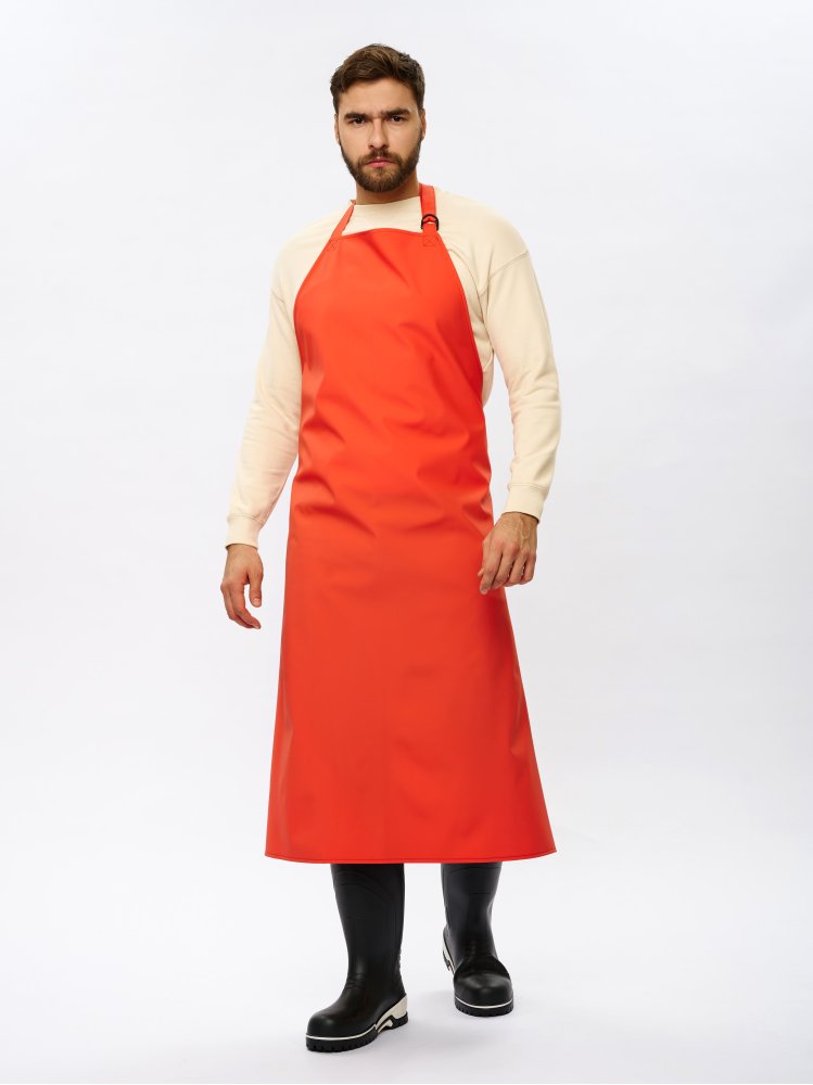 Фартук влагозащитный для рыбаков ProfLineSpecialist (ПВХ,550), оранжевый