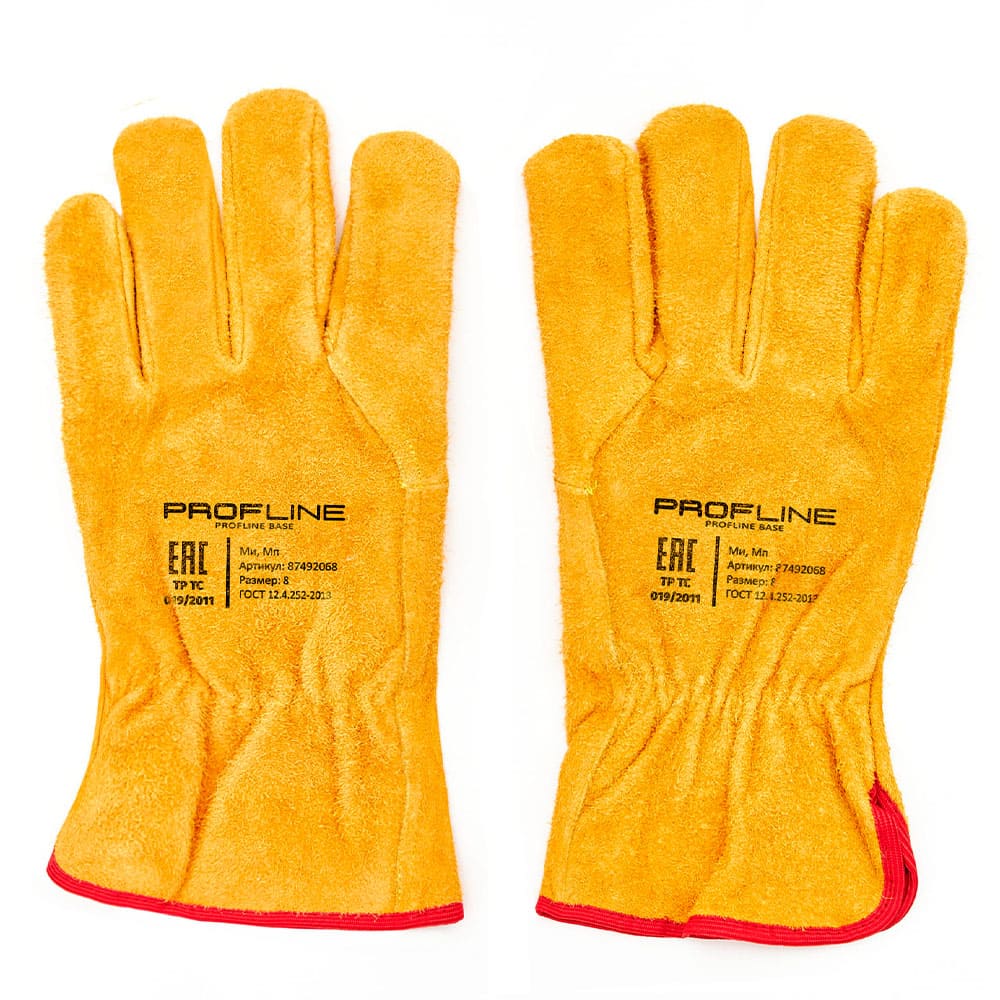 Перчатки спилковые PROFLINE BASE
