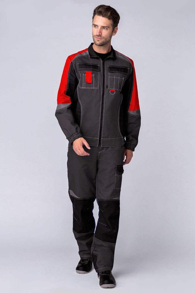 Костюм Формула IMP (тк.Смесовая,240) п/к, серый/красный/черный
