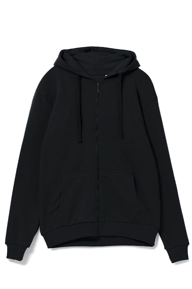 Толстовка на молнии с капюшоном Siverga 2.0, черный