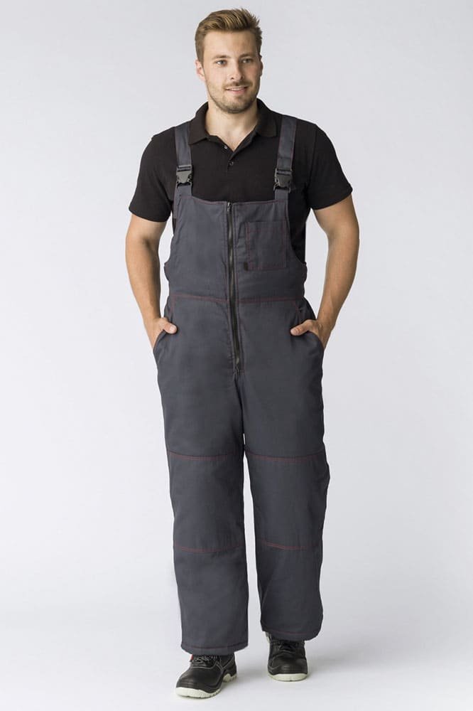 Полукомбинезон зимний Фаворит (тк.Смесовая,240), т.серый