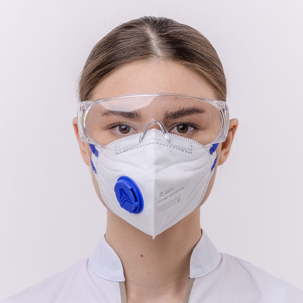 Респиратор складной DSK 5501 НК с клапаном, FFP2