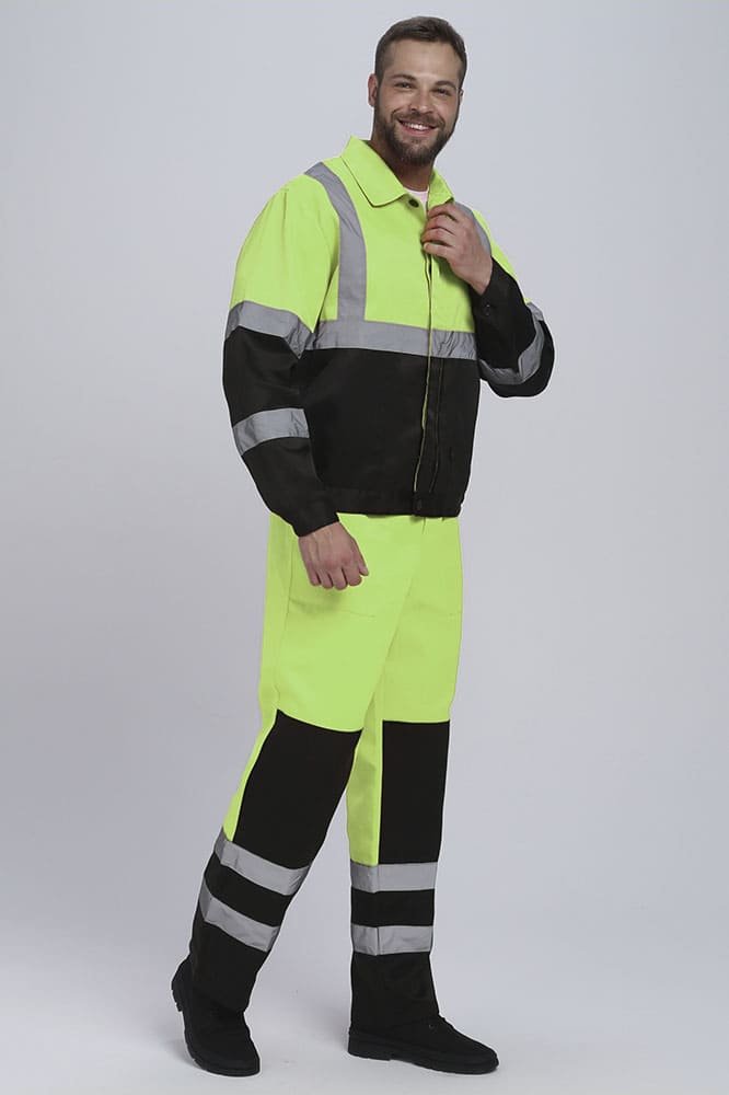 Костюм сигнальный Неон CH (тк.Смесовая,210) п/к, желтый/черный