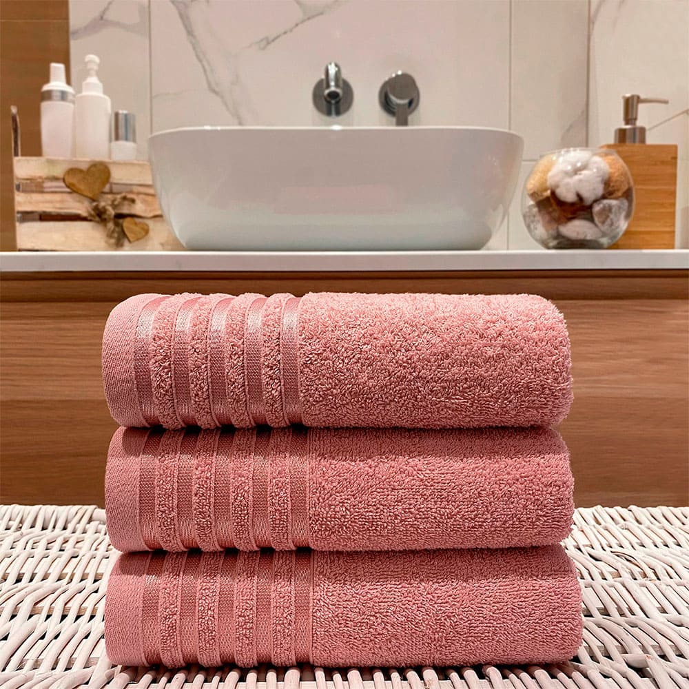 Полотенце махровое Гармония (70х130), дымчатая роза