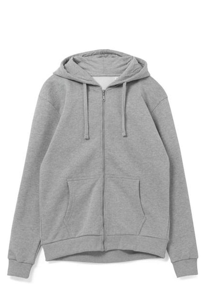 Толстовка на молнии с капюшоном Siverga Heavy 2.0, серый меланж