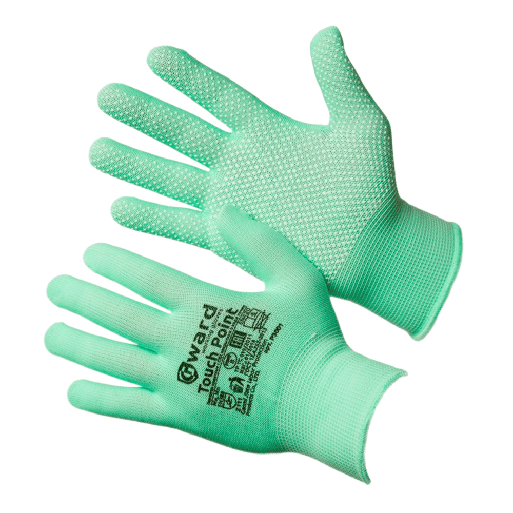 Перчатки Gward нейлоновые с микроточкой ЕвроПВХ, P3001