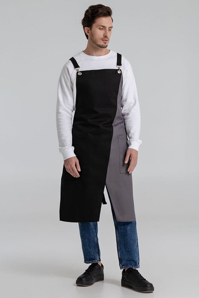 Фартук Picante, черный со светло-серым