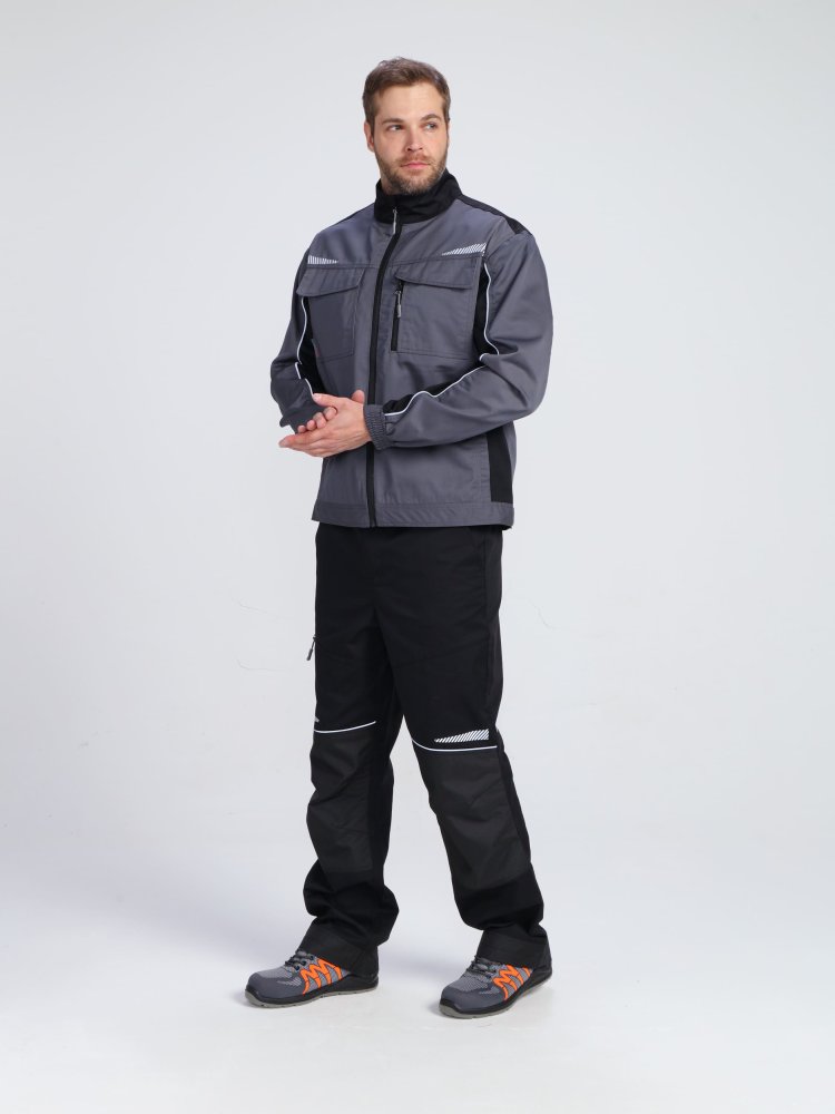 Костюм ProfLineSpecialist-2 (тк.Смесовая,240) п/к, серый/черный