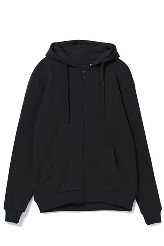 Толстовка на молнии с капюшоном Siverga Heavy 2.0, черный