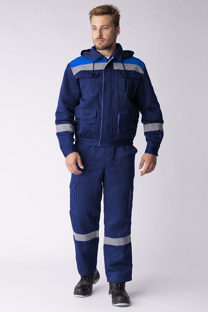 Костюм Титан-2 СОП IMP (тк.Смесовая,210) п/к, т.синий/васильковый