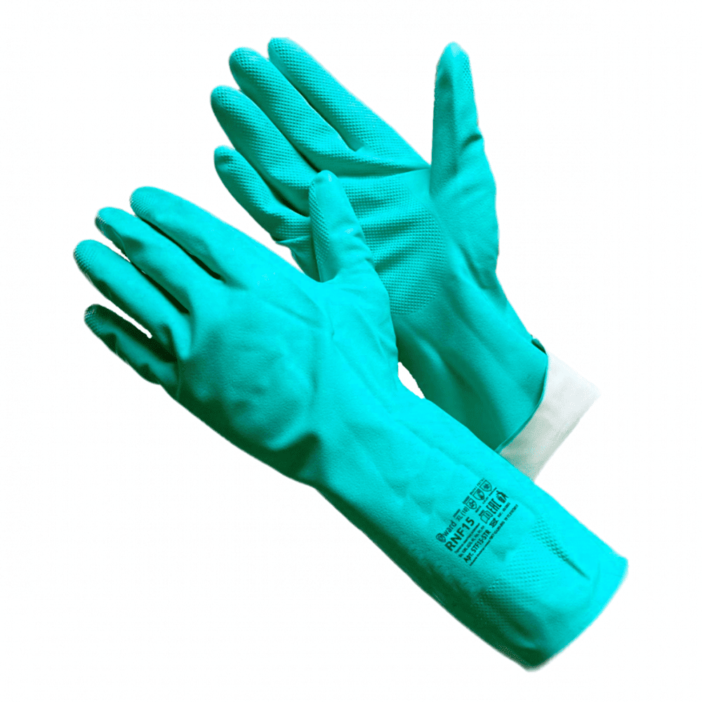 Перчатки Gward нитриловые, STF15-STR, зеленый