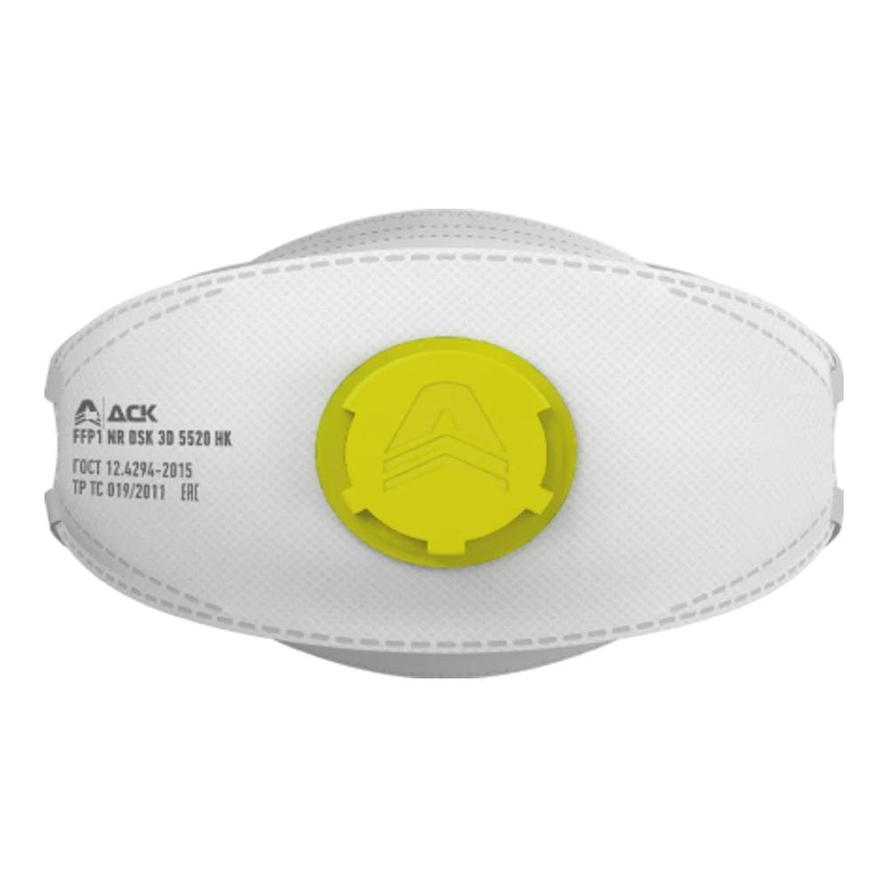 Респиратор складной DSK 3D 5520 НК с клапаном, FFP1 (10 шт)