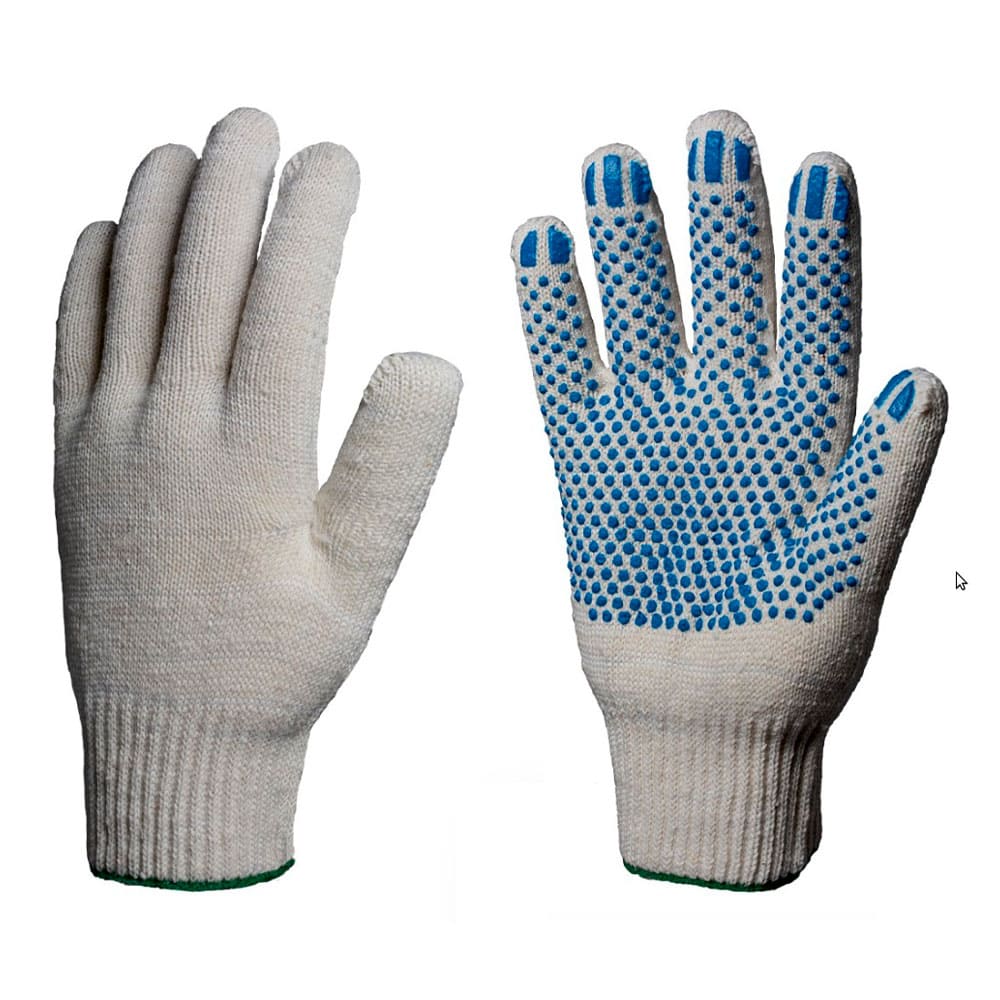 Перчатки х/б 13кл. с ПВХ ТОЧКА 48-50гр.